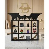 Major Hobi Batman Funko Pop Standı 12 Bölmeli Koleksiyon Figür Sergileme Rafı 3D Baskı - Siyah