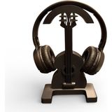 Major Hobi Gitar Tasarımlı Kulaklık Standı Dekoratif Masaüstü Kulaklık Askısı - 3D Baskı - Siyah