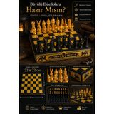Major Hobi Harry Potter Temalı Satranç Takımı 22X22 cm – Dekoratif Satranç Seti ve Saklama Kutusu