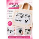 Major Hobi Minecraft Harf ve Sayı Stencil Şablonu Boyama, Yazı ve Craft Kalıbı - Beyaz