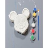 Major Hobi Taş Tozu El Yapımı Boyanabilir Mickey Mouse Figür Boyama Seti 12X12 cm – 6 Boya + Fırça - 102-Beyaz - Belirtilmemiş