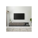 Majör Modern 2 Kapaklı Tv Sehpası – 180 Cm Gordion Mermer/Antrasit