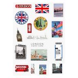 Major Selection Londra - Ingiltere Baskılı 17'li Telefon Ve Bilgisayar Yüzeylerine Uygun Özel Tasarım Sticker Seti