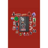 Major Selection Marvel Sticker Paketi /Bullet Journal Defter Çıkartma Ajanda Laptop Etiket
