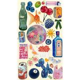 Major Selection Vintage Retro Set 1 Telefon Laptop Tablet Sticker Seti