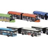 Majorette 212053303 Man City Bus + Siemens Avenio Tram Gri Metal Diecast Araçlar