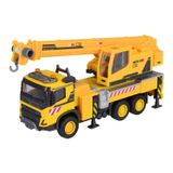 Majorette Volvo FMX Truck Crane (22 cm) vinç arabası, uzatılabilir vinç kolu, halat vinci, serbest hareket ve lastik lastikler, 3 yaşından büyük çocuklar için vinç oyuncağı