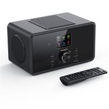MAJORITY-DAB+ile çoğunluk İnternet radyosu | Bard 2.1 stereo ses, FM, Bluetooth'lu DAB radyo, WLAN akıllı radyo | subwoofer, 90 ön ayar, WiFi, Spotify çalar, çalar saat 100W (siyah)