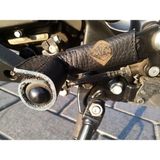 MAK99 Doğal Deri Motosiklet Vites Çorabı,bot Ayakkabı Koruyucu Vites Kılıfı,shifter Shoes Protector, Motosiklet Deri Aksesuar (Large)