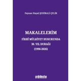 Makalelerim - Fikri Mülkiyet Hukukunda 30. Yıl Durağı ( 1996 - 2026 )