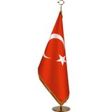 Makam Bayrağı Direkli ve Saçaklı - BAYRAK - 240