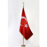 Makam Bayrağı Saten Simli 100x150cm. Direksiz