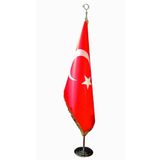 Makam Türk Bayrağı Simli Telalı (100x150)