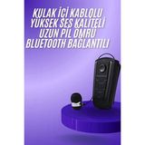 Makaralı Bluetooth Kulakiçi Yaka Kulaklığı Kablosuz Kulaklık ( Lisinya )