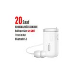 Makaralı Kulaklık Titreşimli Yaka Mandallı Makaralı Bluetooth Kulaklık 20 Saat