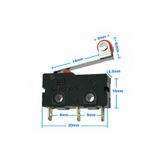 Makaralı Micro Switch Anahtar 5a 5a 250v Uyumlu Rulo Makara Kollu No Nc Spdt Sınırlayıcı Momentary