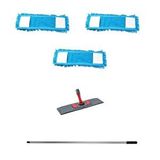 Makarna Şönil Kuru Nemli Palet Tablet Mop Yedek Seti Takımı - 3 ad 80 Cm. Mop + Mop Tutucu + Sap