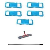 Makarna Şönil Kuru Nemli Palet Tablet Mop Yedek Seti Takımı - 5 ad 80 Cm. Mop + Mop Tutucu + Sap