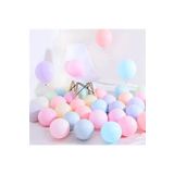 Makaron Balon 70 Adet Karışık Renk Soft Pastel Balon + 5 mt.Balon Zinciri