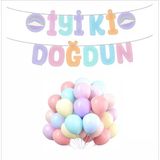 Makaron Balon+Banner Seti