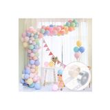Makaron Karışık 70 Adet Karışık Renk Soft Pastel Balon + 5 mt.Balon Zinciri