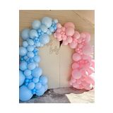 Makaron Mavi - Pembe Balon Zinciri Seti 70 adet