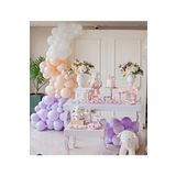 Makaron Pastel Balon Konsept Balon Zincir 100 Adet