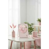 Makaron Serisi Katlanabilir Mini Fan Pembe – Şarj Edilebilir Taşınabilir Fan 17,8 Cm