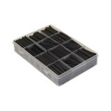 Makaron Seti Siyah 625 Parca Plastik Cantada