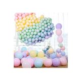 Makaron Soft Balon Seti 60 Adet Karışık Renk Pastel Balon + 5 mt.Balon Zinciri