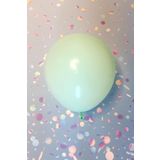 Makaron Yeşil Balon 10 Adet - 12 inc 30 cm Parti Balonu
