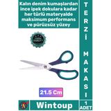 #Makas Lazer Kesim Paslanmaz Çelik Ağızlı Ergonomik Plastik Saplı Profesyonel Terzi Makası 21.5 Cm