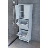 Makbulce Nergiz Çok Amaçlı Banyo Dolabı Yüksek Kalite Melamin Malzeme 50 x 173,5 x 35 cm Ölçüler