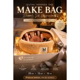 MAKE BAG Camel Peluş Makyaj Çantası