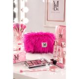 MAKE BAG FUŞYA PELUŞ MAKYAJ ÇANTASI