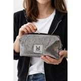 MAKE BAG GÜMÜŞ IŞILTILI MAKYAJ ÇANTASI