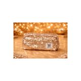 MAKE BAG YENİ BOYUTLARIYLA GOLD BONCUK MAKYAJ ÇANTASI (25X12X12 CM)