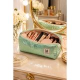 MAKE BAG YENİ BÜYÜTÜLMÜŞ MİNT IŞILTI PULLU MAKYAJ ÇANTASI