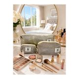 MAKE BAG YENİ GÜMÜŞ SİMLİ 3'LÜ SET MAKYAJ ÇANTASI