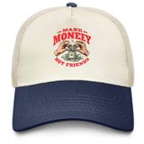 Make Money Not Friends Trucker Hat Erkekler Trendy Mesh Beyzbol Şapkası Yaz için