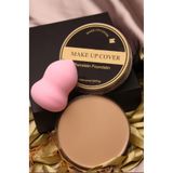Make Up Cover Porselen Fondöten Kapatıcı 209 + Armut Makyaj Süngeri 10 (Orta Açık)