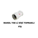 Makel Dişi Topraklı Fiş Tse Belgeli Topraklı Dişi Fiş