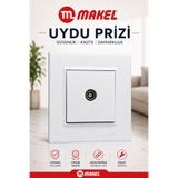 MAKEL KAREA F KONNEKTÖRLÜ UYDU PRİZİ - ÇERÇEVE DAHİL