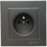 Makel Karea Ups Priz Füme Modül+kapak+çerçeve