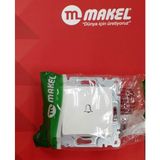 Makel Lıllıum Beyaz Zil Butonu - Çerçevesiz