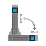 Makelsan Powerpack Se 3Kva 5-15Dk 6X12V/7Ah 1F/1F Online Racktower Ups Mu03000N11Erv02