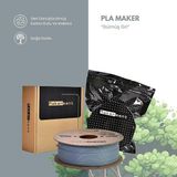 Maker, 1.75MM 1kg 3D Yazıcı Pla Filament (Gümüş Gri)