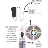 Makerlab Tv Arkası Rgb LED Aydınlatma, USB Bağlantı Kurulu Sistem, Tak Çalıştır