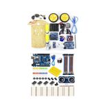 makerobotik Arduino Uno Başlangıç Seti 100 Parça Ve 2wd Engelden Kaçan Robot Araba 2 Set Bir Arada
