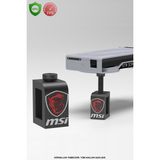 Makerpax Ayarlanabilir Ekran Kartı Tutucu, Ekran Kartı Destek Aparatı MSI, Siyah/Beyaz